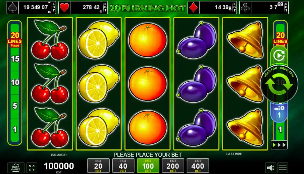 20 Burning Hot Nerede Oynanır | En İyi Online Casinolar